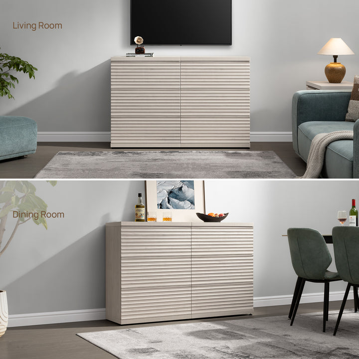 Stria Sectional 9-Drawer Dresser, Large Storage