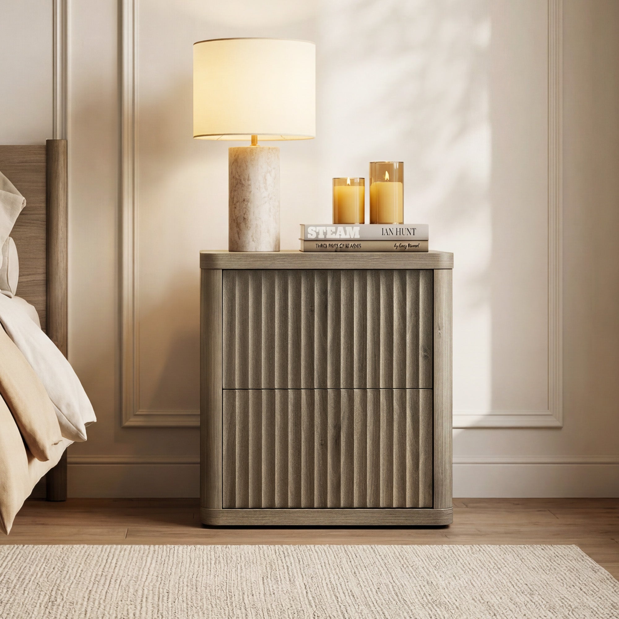 Cas Night Table with 2-Drawer