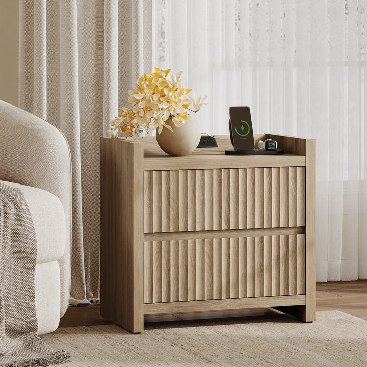 Prelude Nightstand with Charger Station