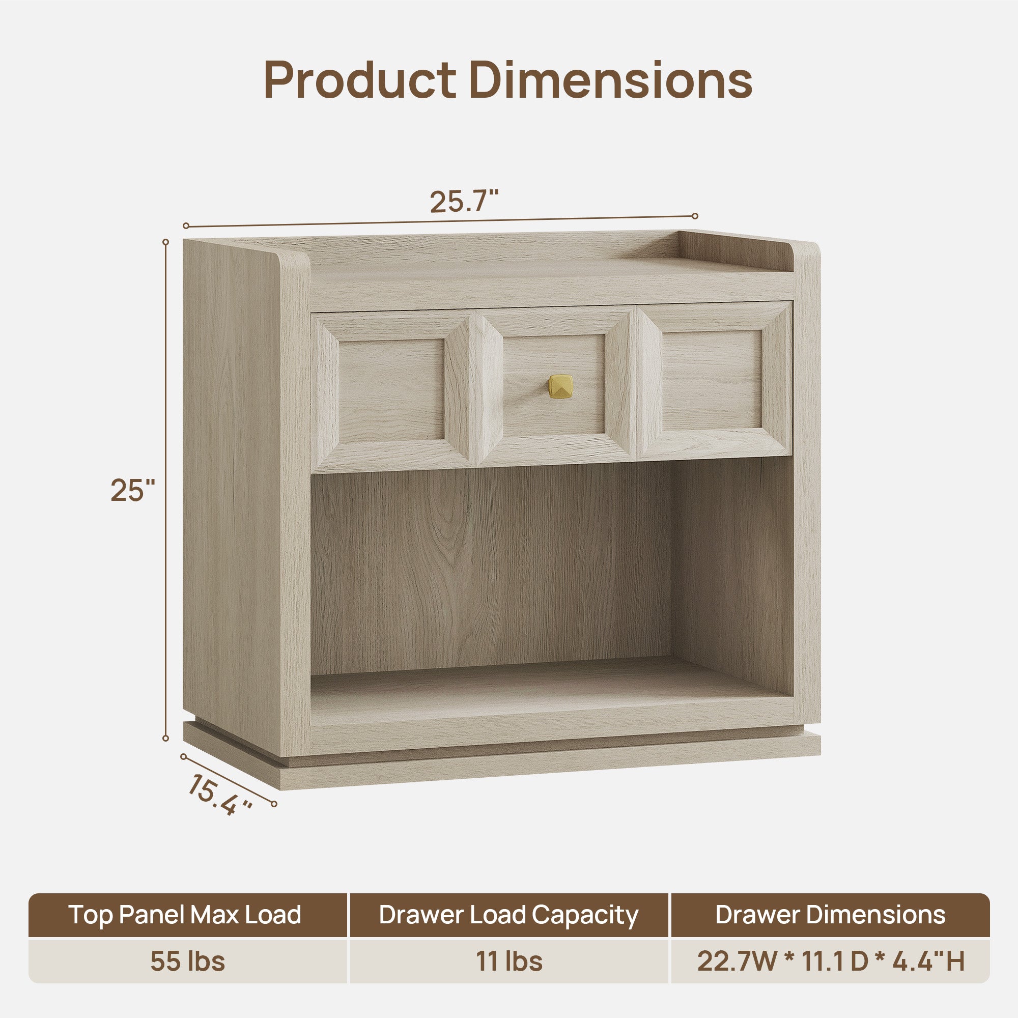 Helio White 7-Drawer Dresser and Nightstands Set