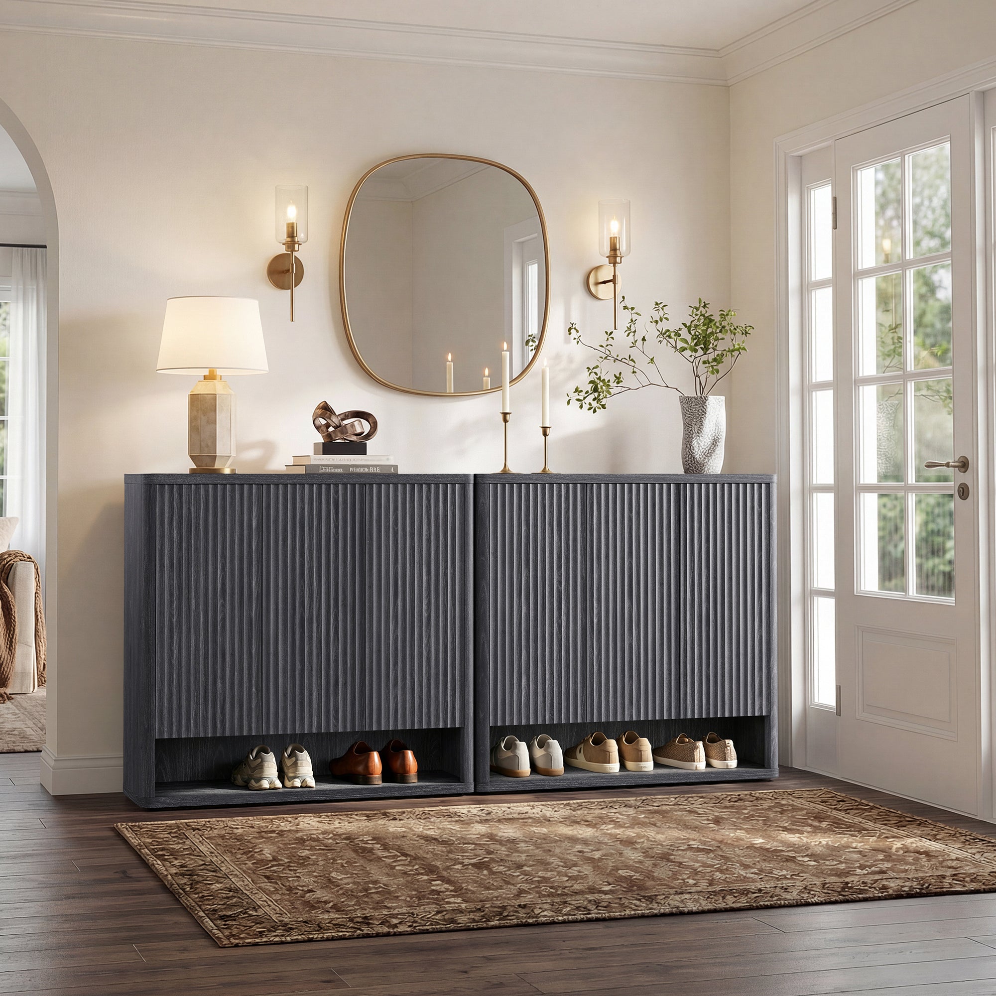 Cas Shoe Cabinet with Storage, 47Inch Wide