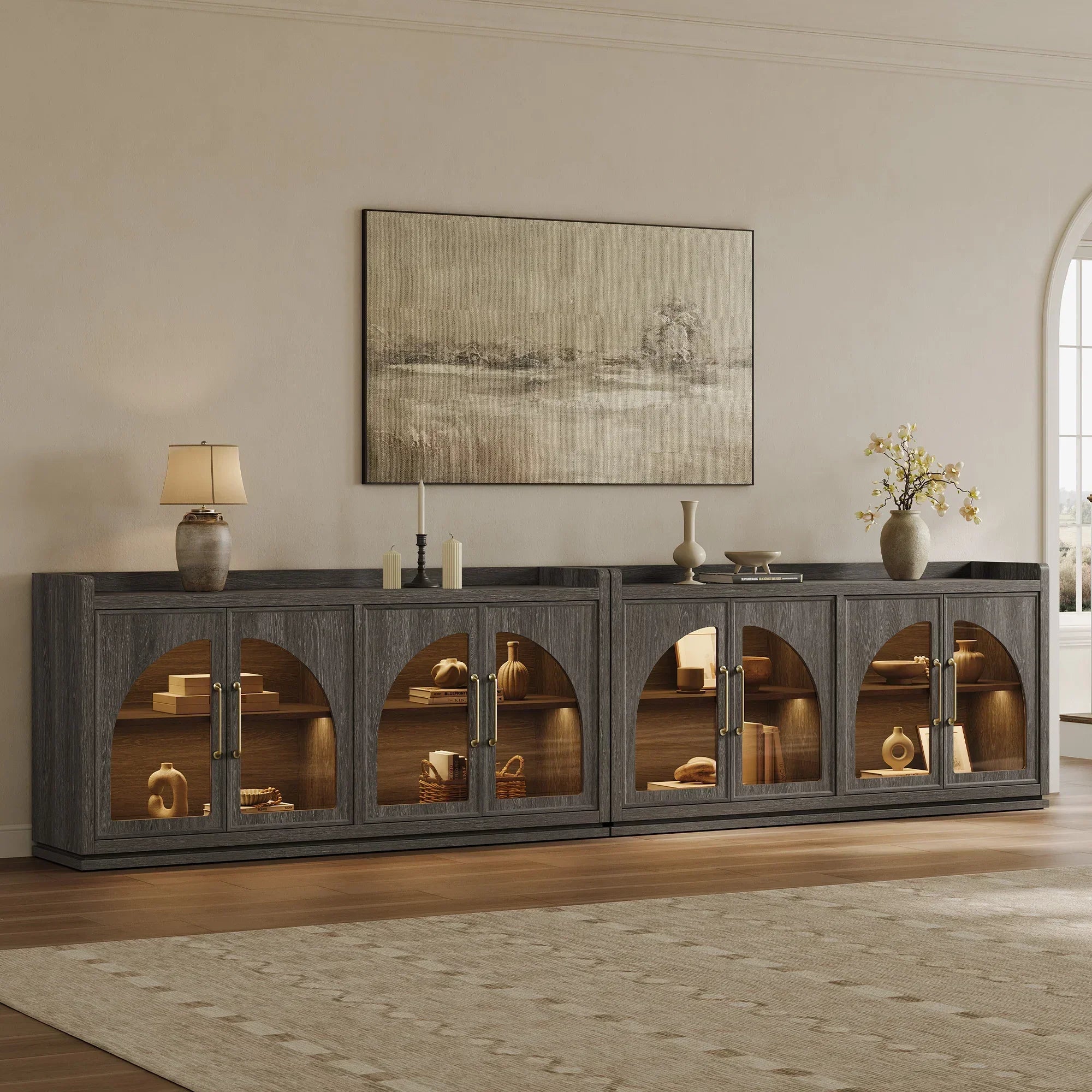 Helio Sideboard with Glass Doors