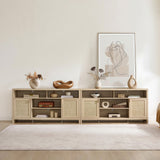 Savanna 65Inch TV Console with Cable Management，Set of 2