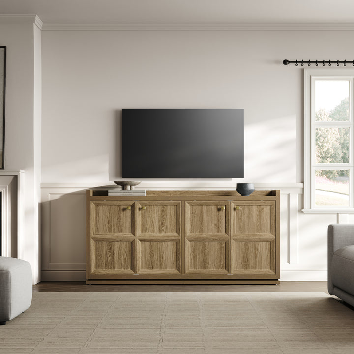 Helio Black Sideboard with 4 Doors