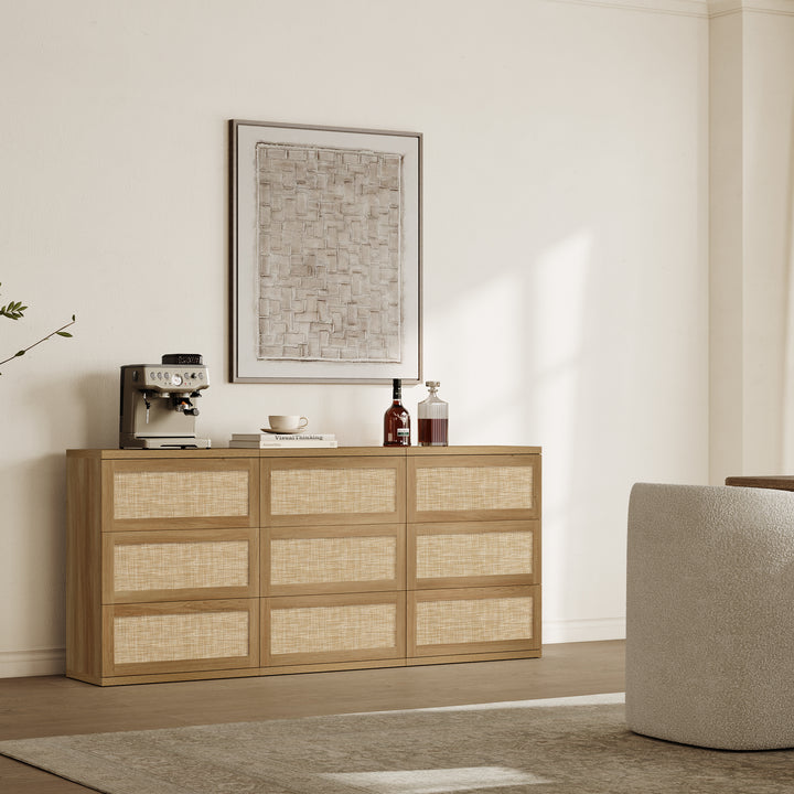 Zura Rattan Sectional Dresser, Large Size Option