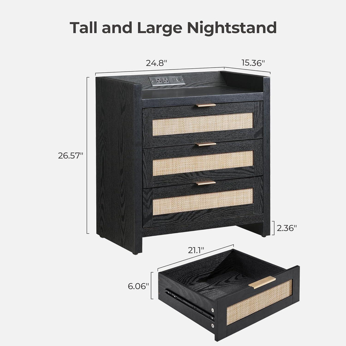 Savanna 6 Drawers Dresser and Nightstands Sets