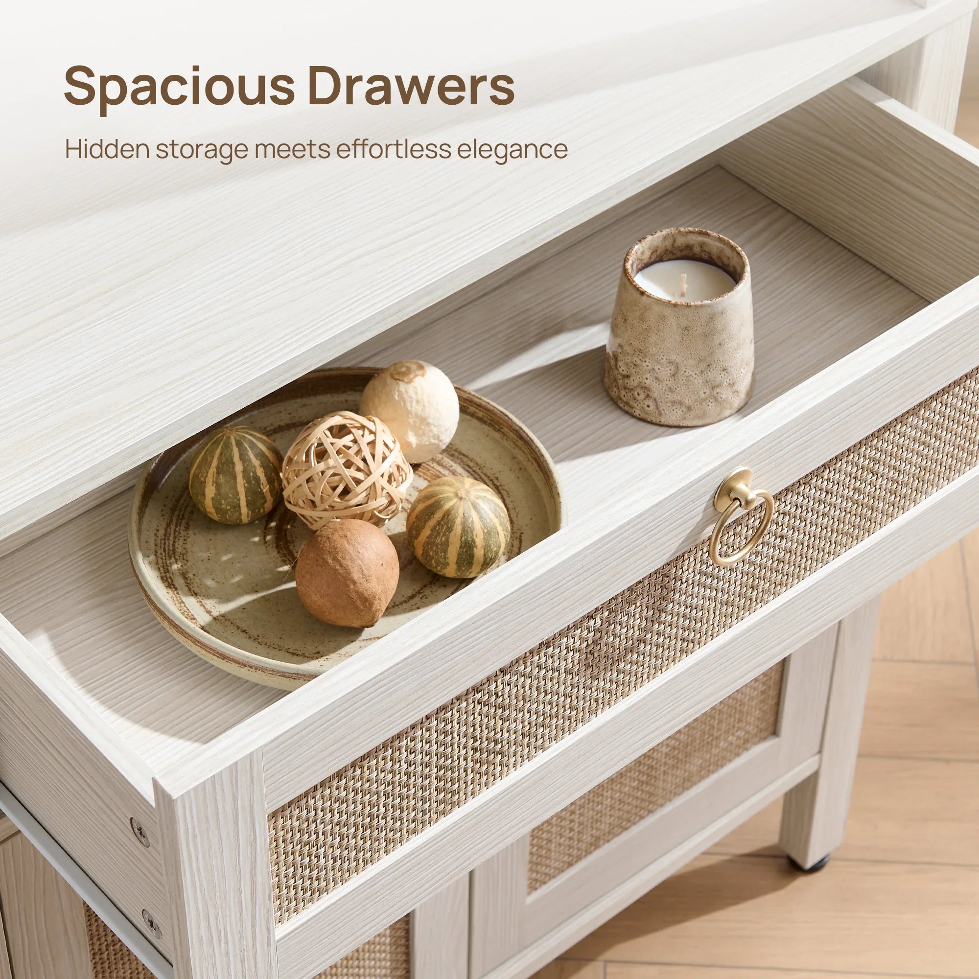 Terra 68.5Inch Bookshelf with Drawers