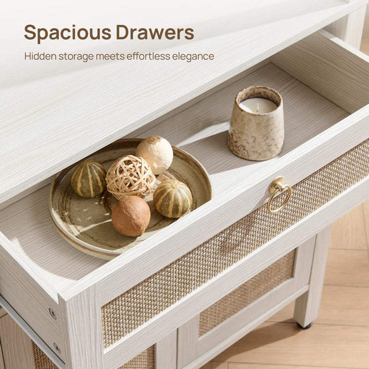 Terra 68.5Inch Bookshelf with Drawers