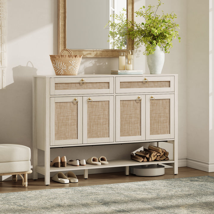 Terra Rattan Sideboard Cabinet, Modern Storage