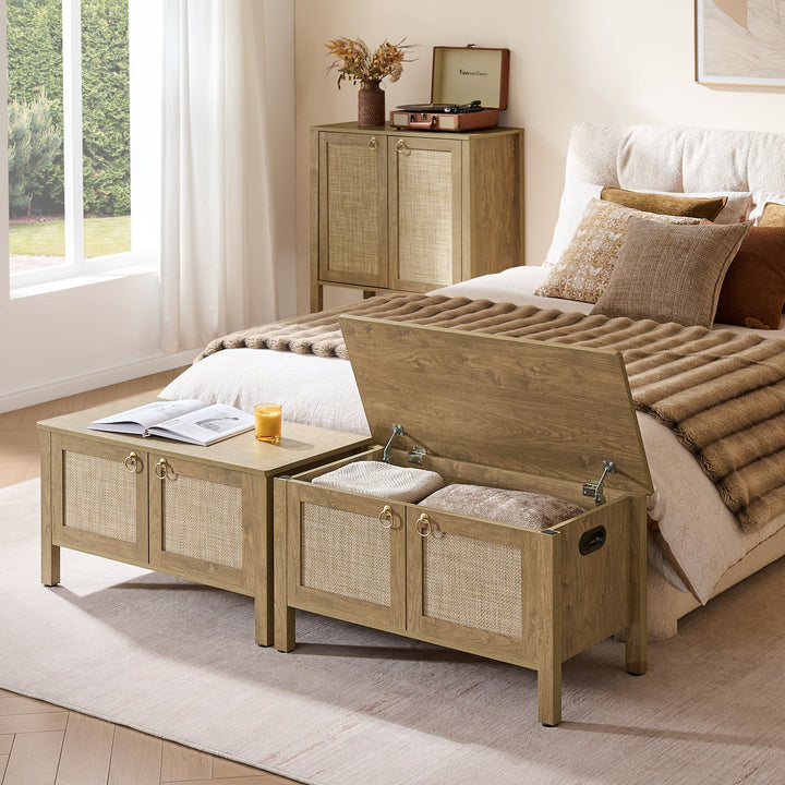 Terra Flip-Open Storage Bench, Set of 2