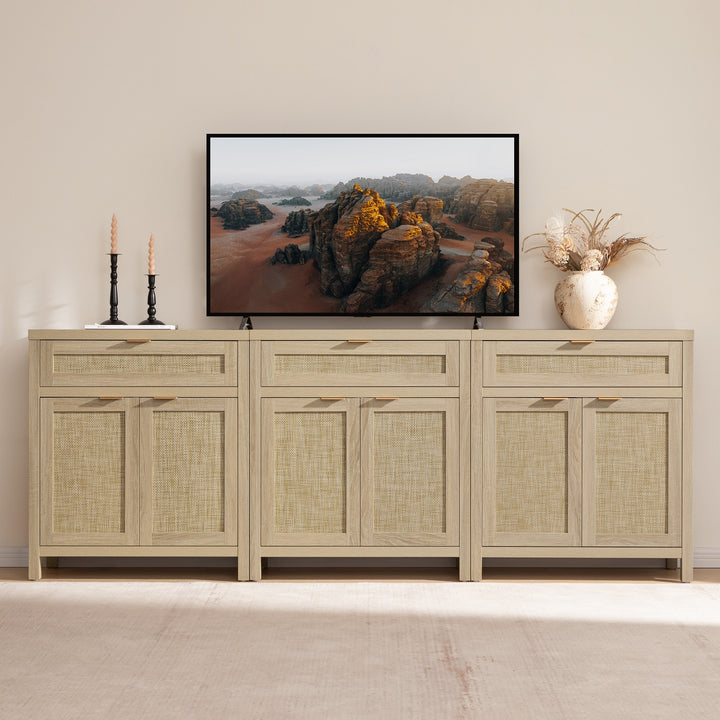 SICOTAS 30" Sideboards Buffets Cabinets with Drawer-WM