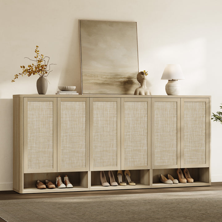 Zura Triple-Unit Shoe Cabinet, Holds 70 Pairs