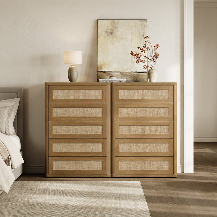 Zura Modern Dresser with 5 Drawers