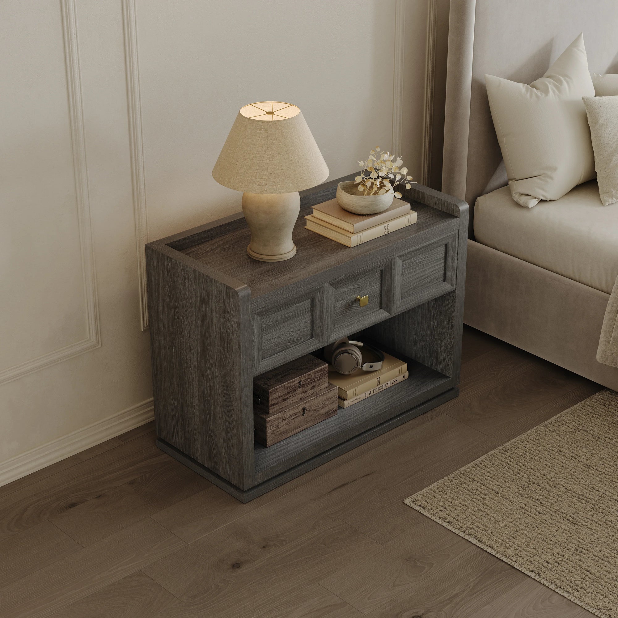 Helio End Table, 31 Inch Wide