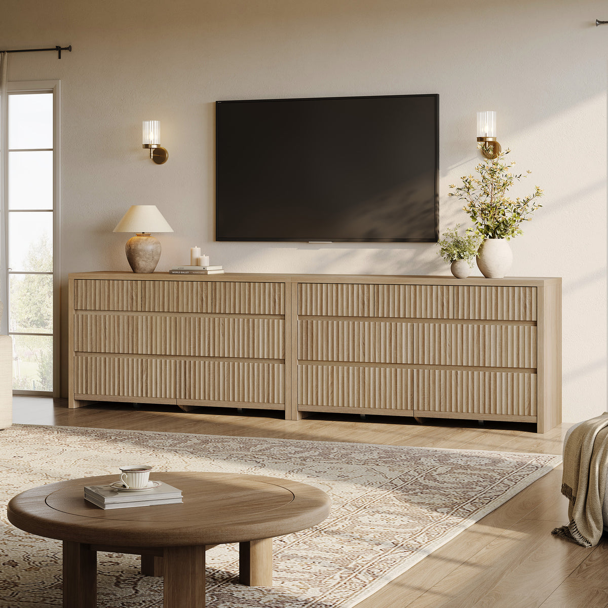 Prelude Contemporary 7 Drawers Dresser for Bedroom