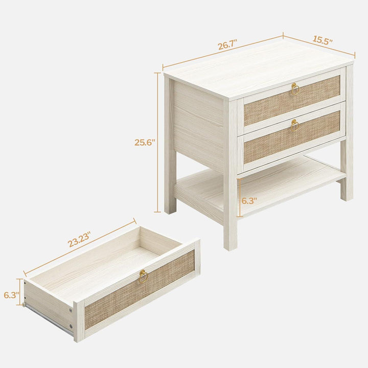 Terra 7 Drawers Dresser and Nightstands Set