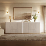 Cas Contemporary Sideboard Cabinet with Storage, Set of 2