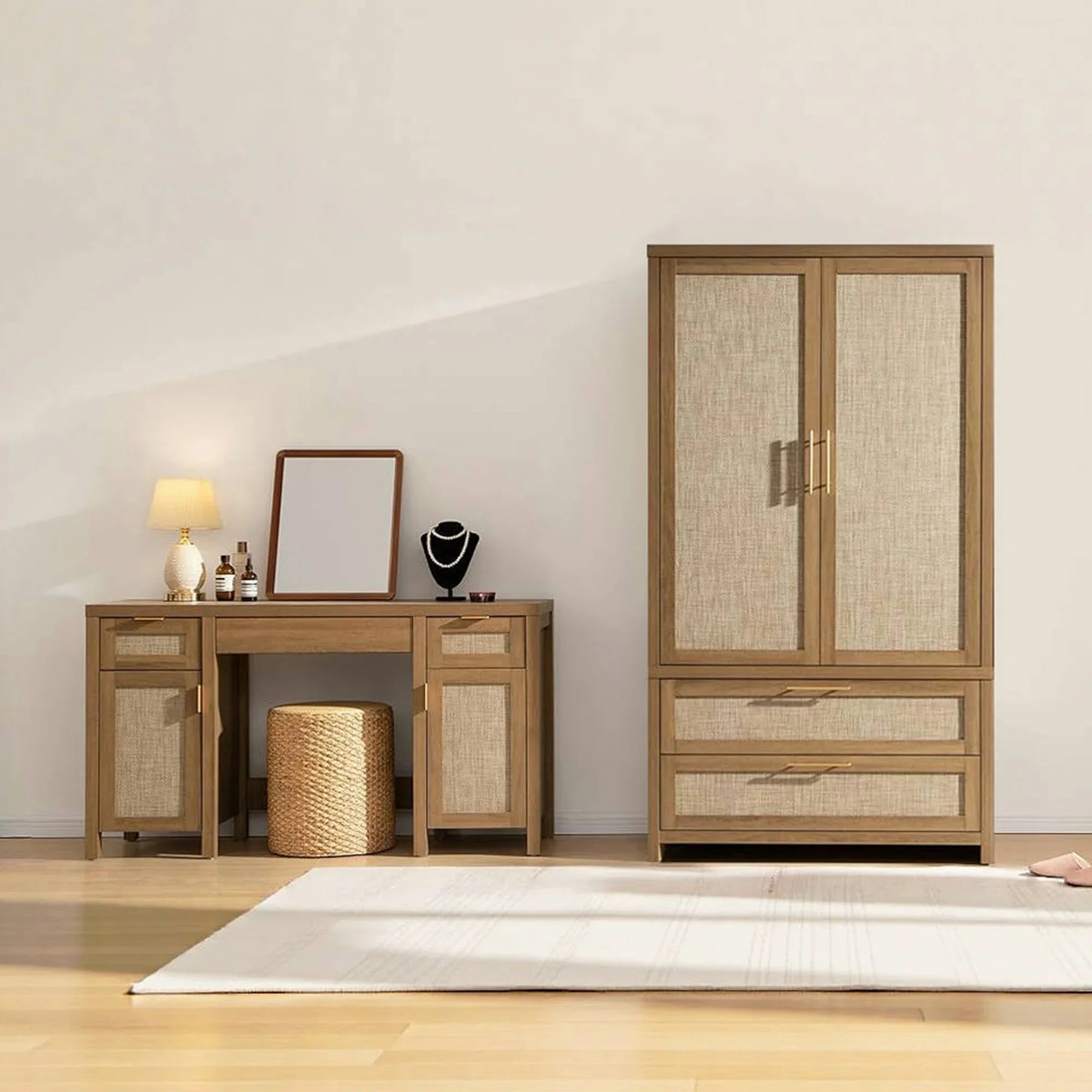 Savanna Makeup Vanity and Wardrobe Set