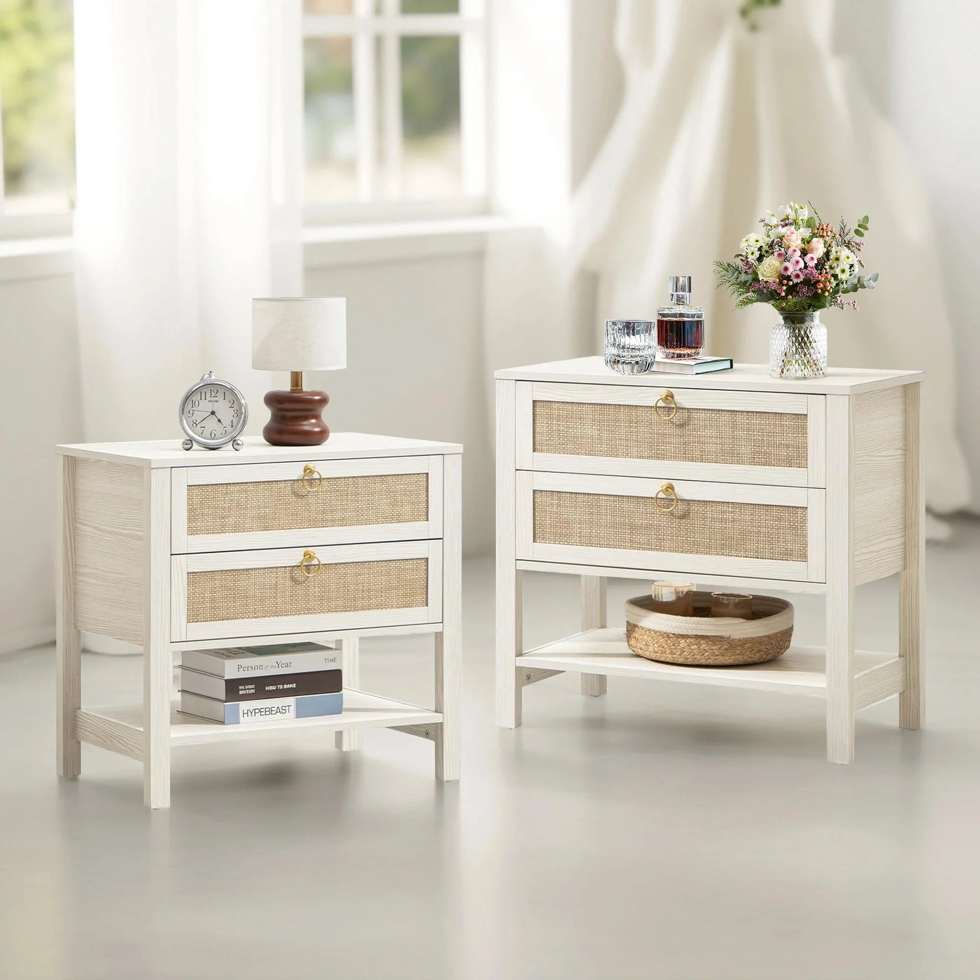 Terra Large Nightstand, 25.6Inch Height