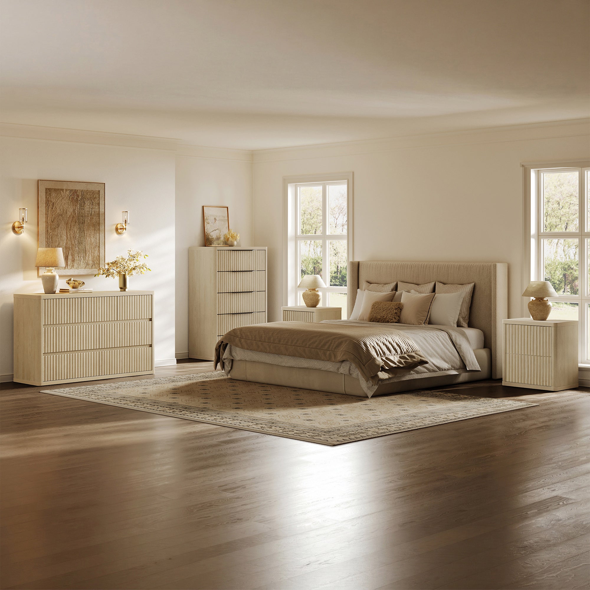 Cas 7-Drawer Dresser and 2-Drawer Nightstands Set