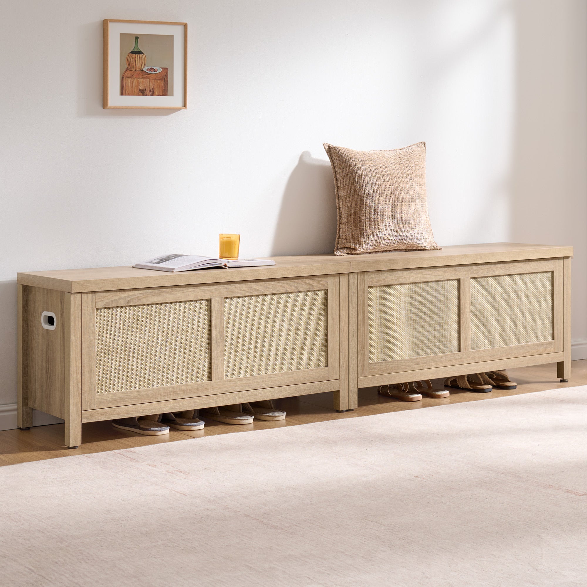 Savanna Flip-Down Shoe Bench for Entryway