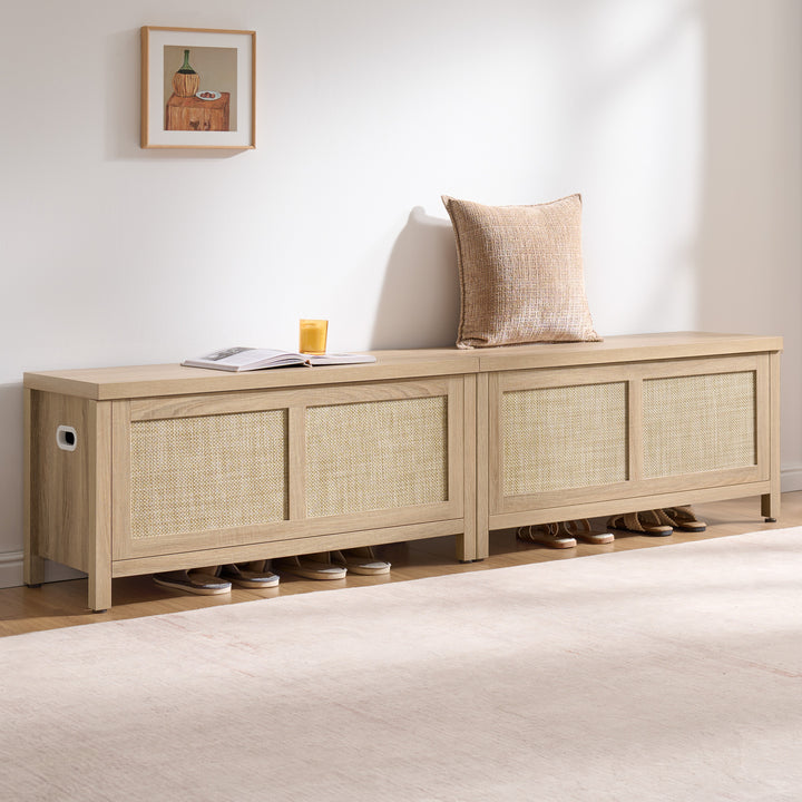 Savanna Flip-Down Shoe Bench for Entryway