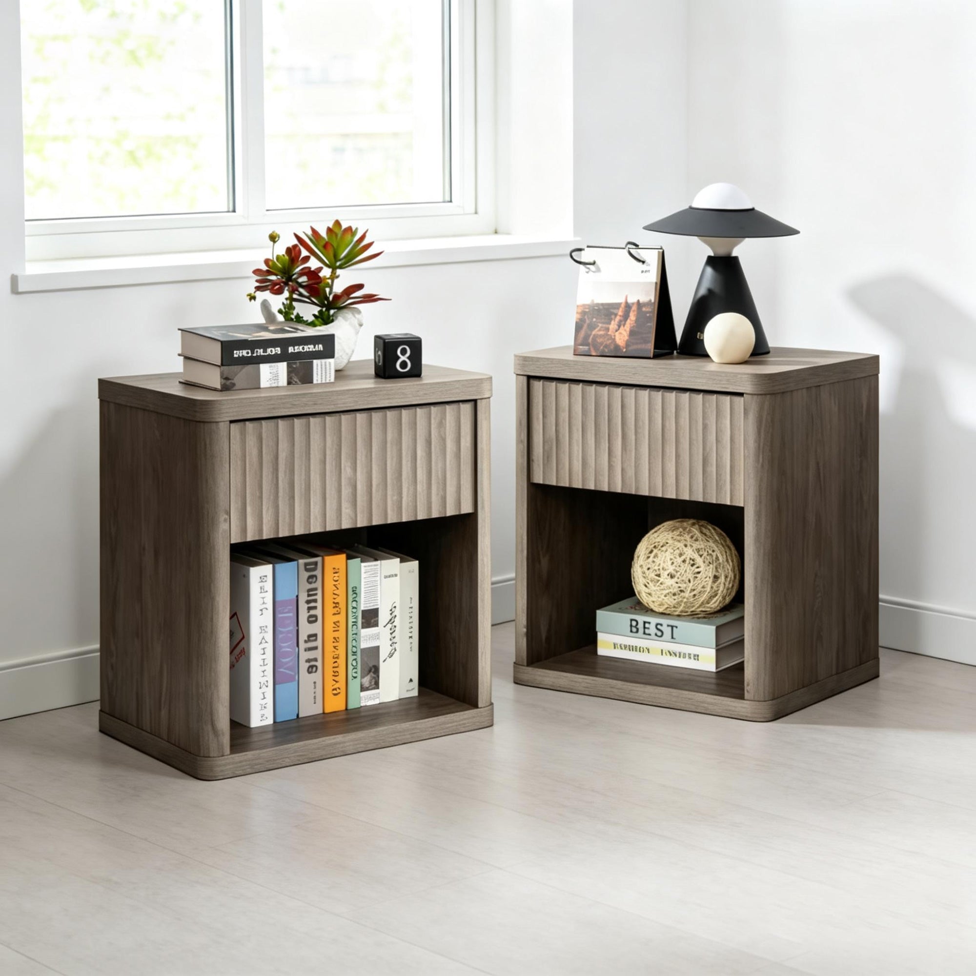 Cas Night Stand with Storage