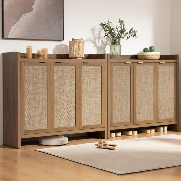 Savanna Shoe Storage Cabinet, 30 Pairs Shoes, Set of 2