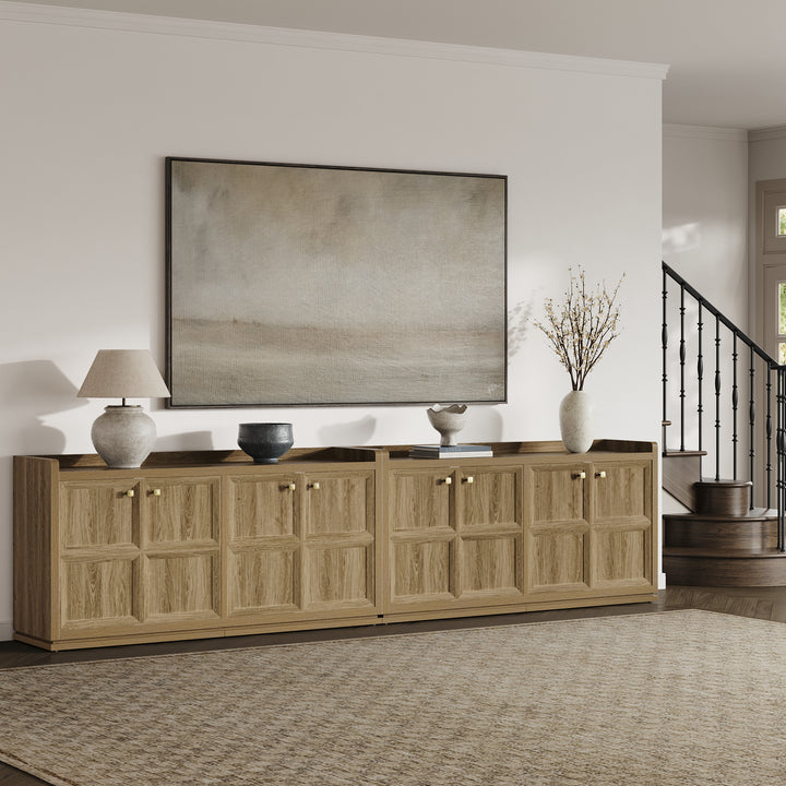 Helio Black Sideboard with 4 Doors
