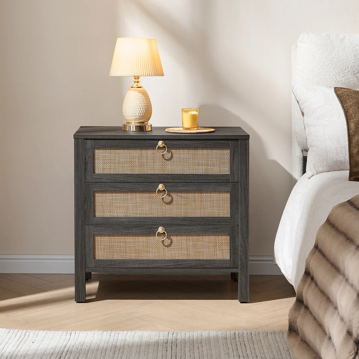 Terra 3 Drawers Nightstand