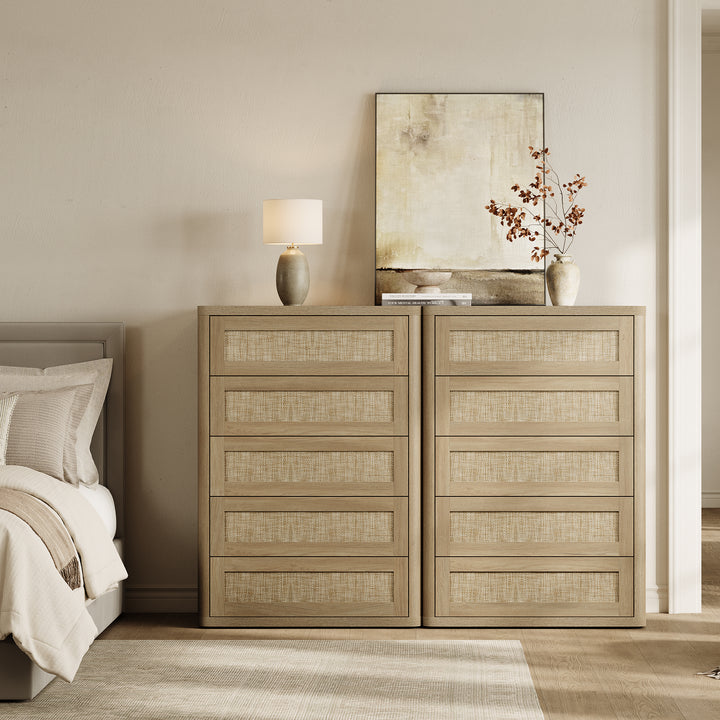 Zura Modern Dresser with 5 Drawers