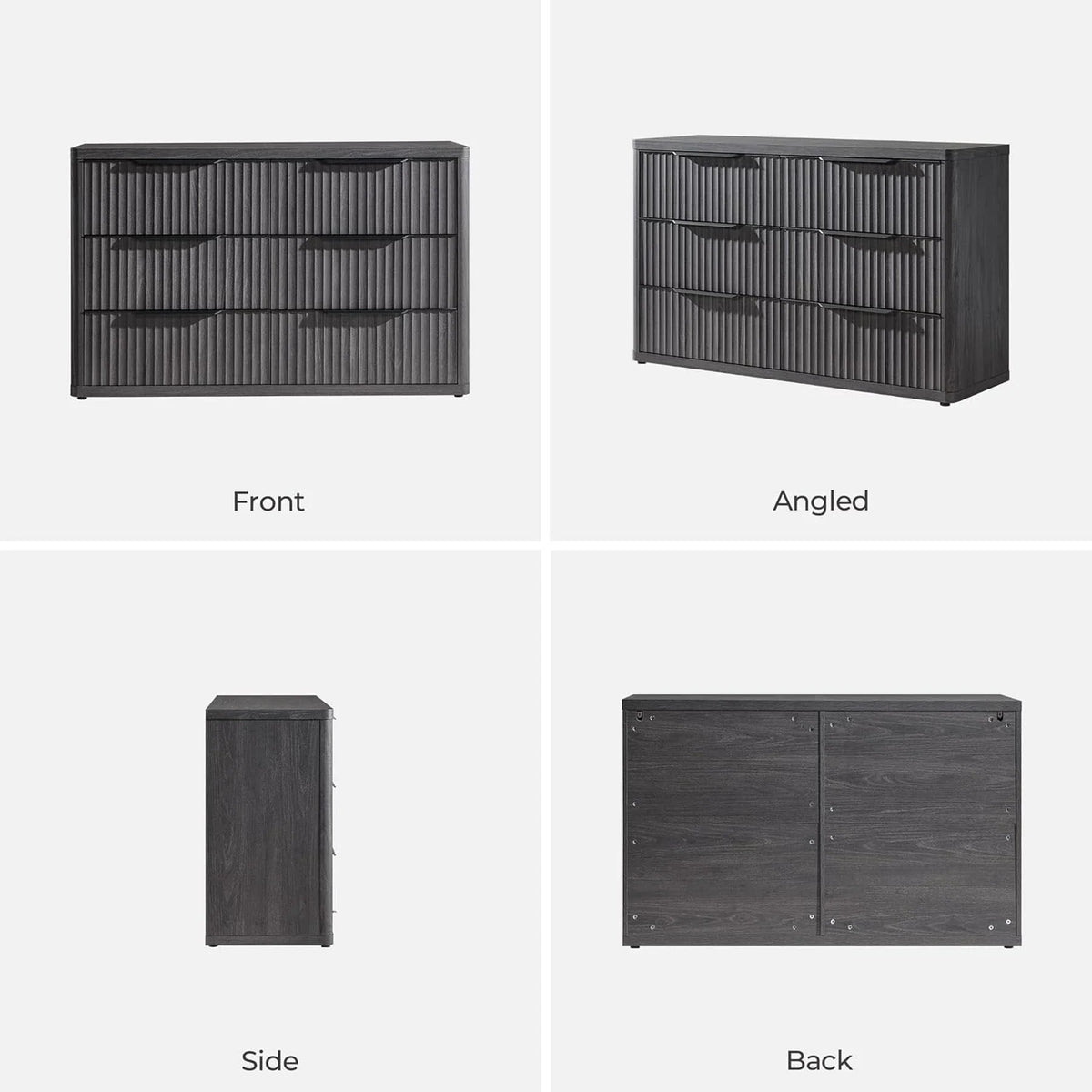 Cas 6 Drawers Dresser and 1 Drawer Nightstands Set