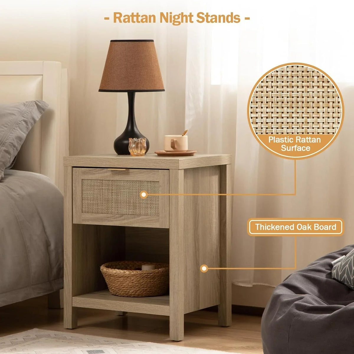 Savanna Set of 2 Wardrobes, Dresser, Nightstands Set