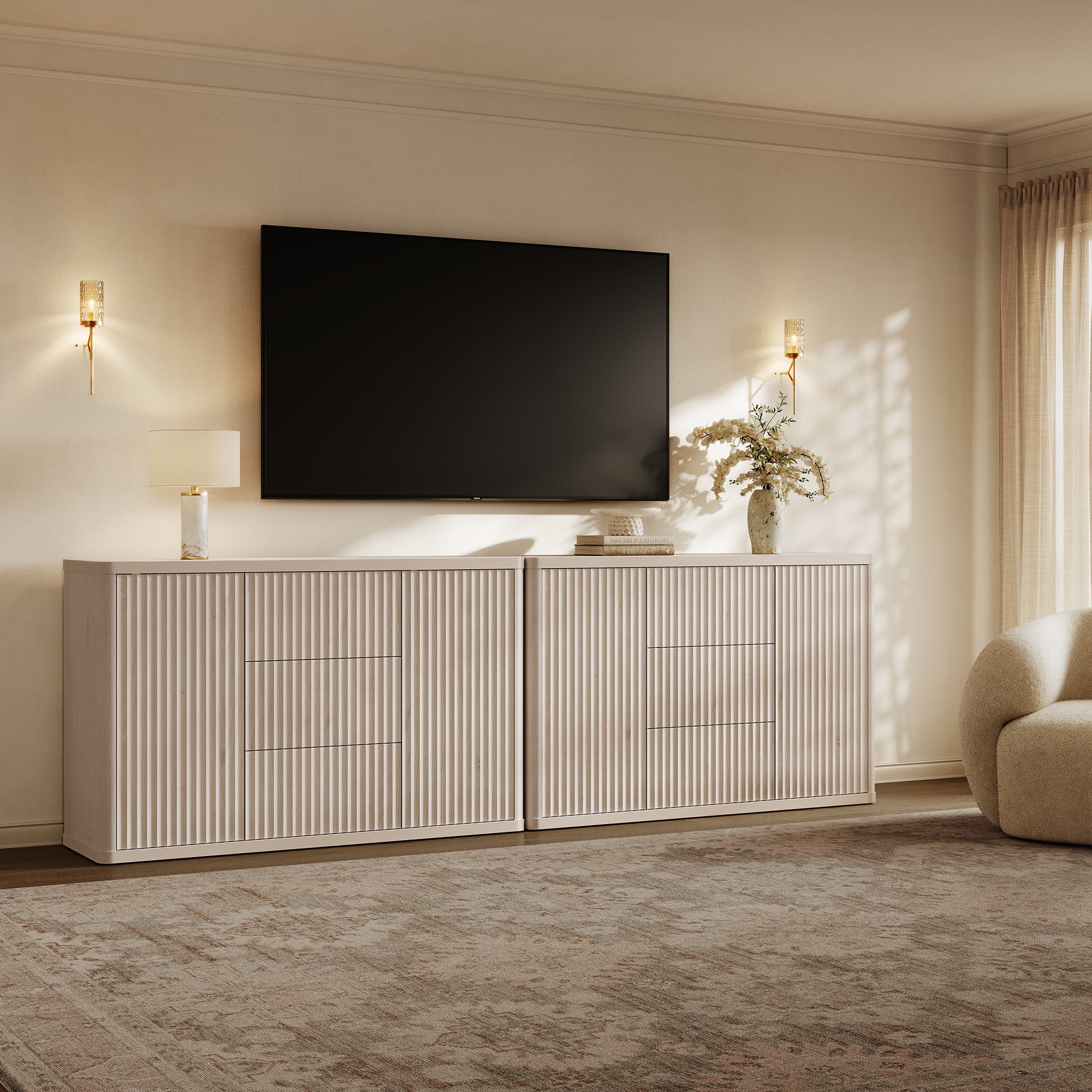 Cas Sideboard With 2 Doors And 3 Drawers