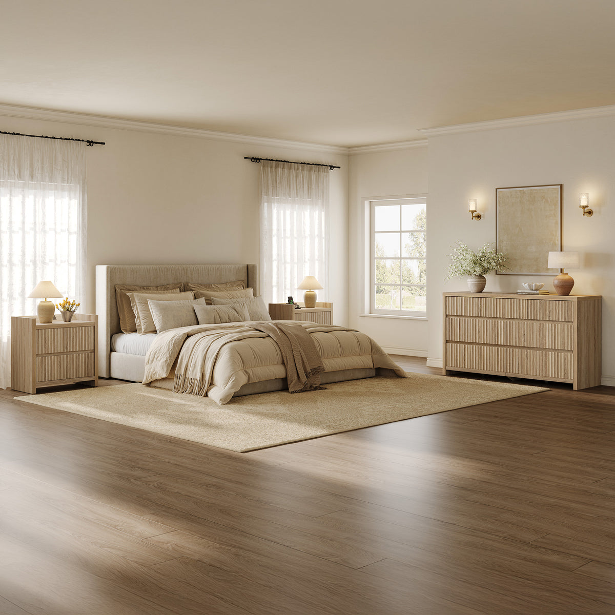 Prelude Contemporary 7 Drawers Dresser for Bedroom