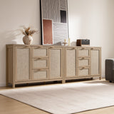 Savanna Sideboard Cabinets - 2 Pieces - Reclaimed Light Oak