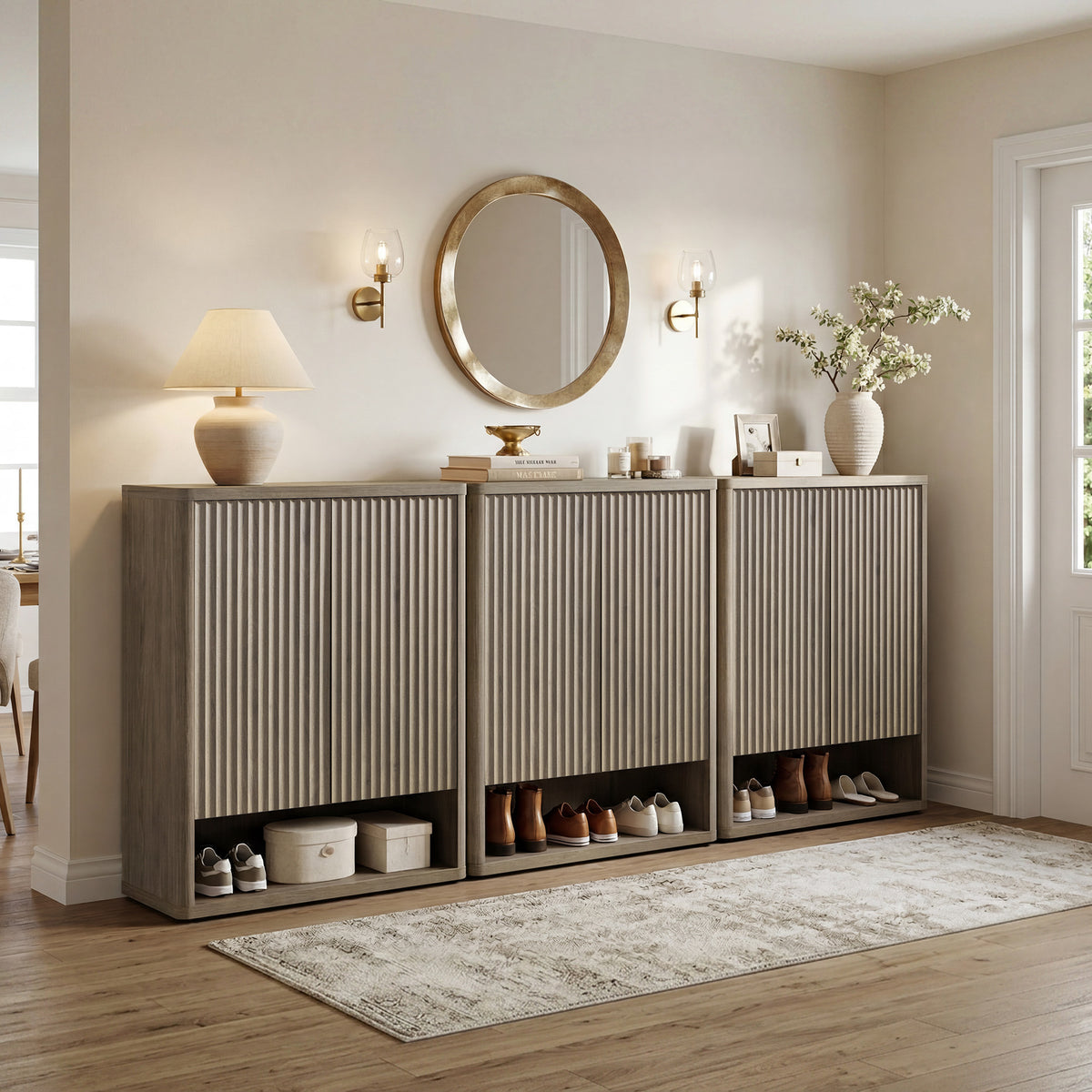 Cas 2-Door Shoe Cabinet, 20 Pairs