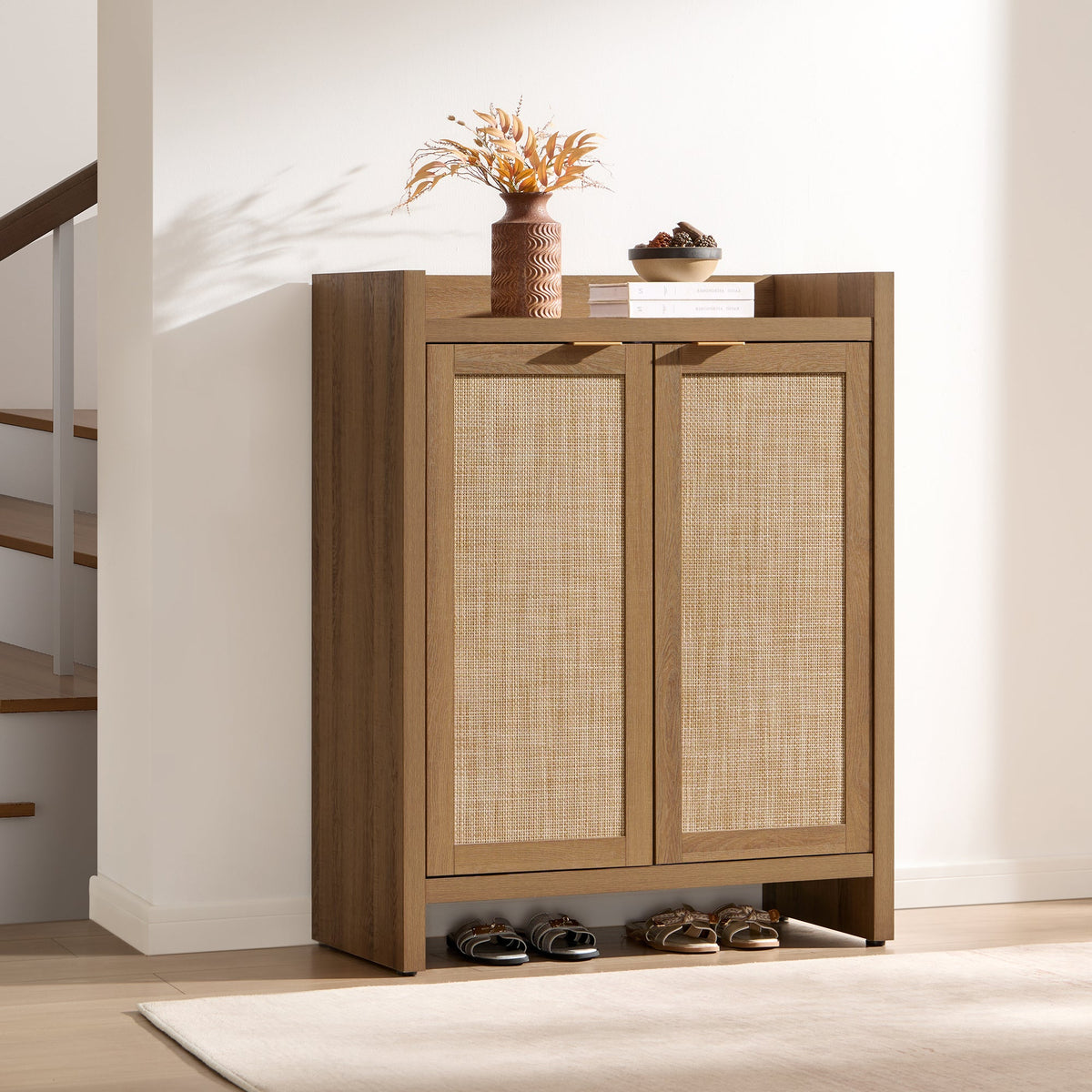 Savanna 2-Door Shoe Storage Cabinet, Set of 2