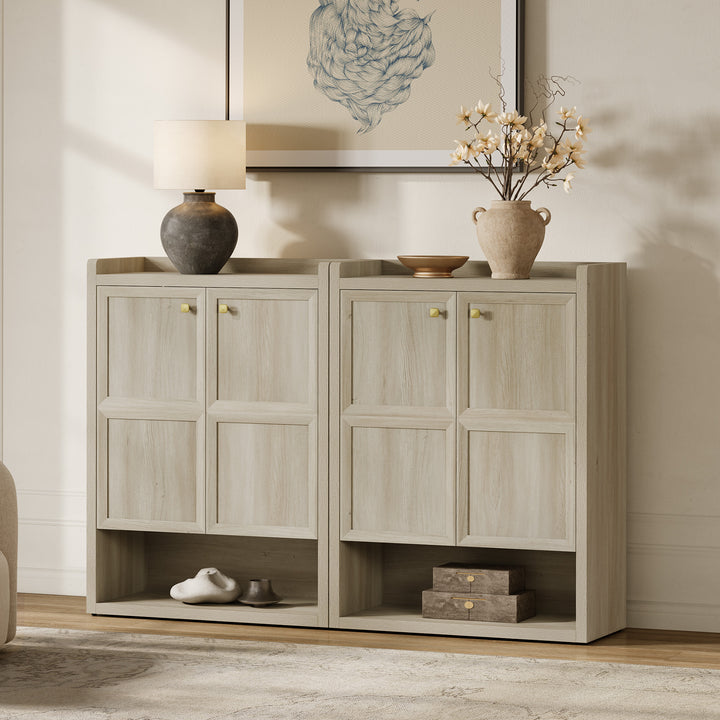 Helio 2-Door Shoe Cabinet, 24 Pairs