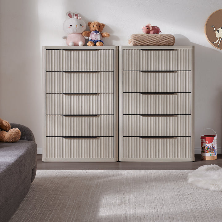 Cas Tall 5 Drawers Dresser, Bedroom Dresser with Drawers
