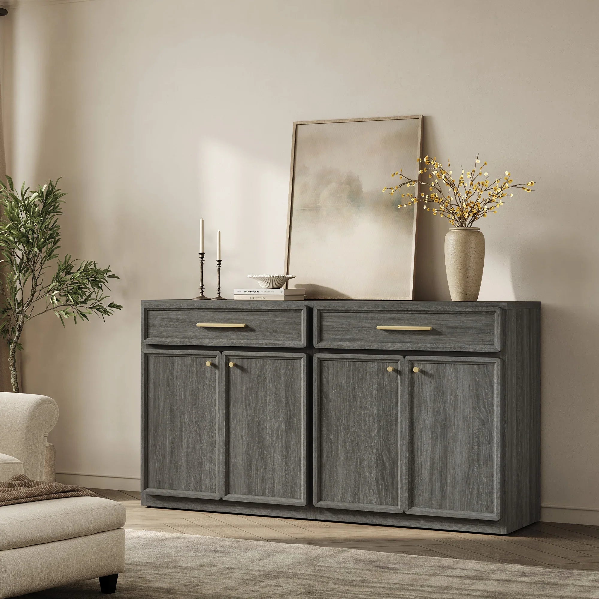 Crescent Sideboard with 1 Drawer