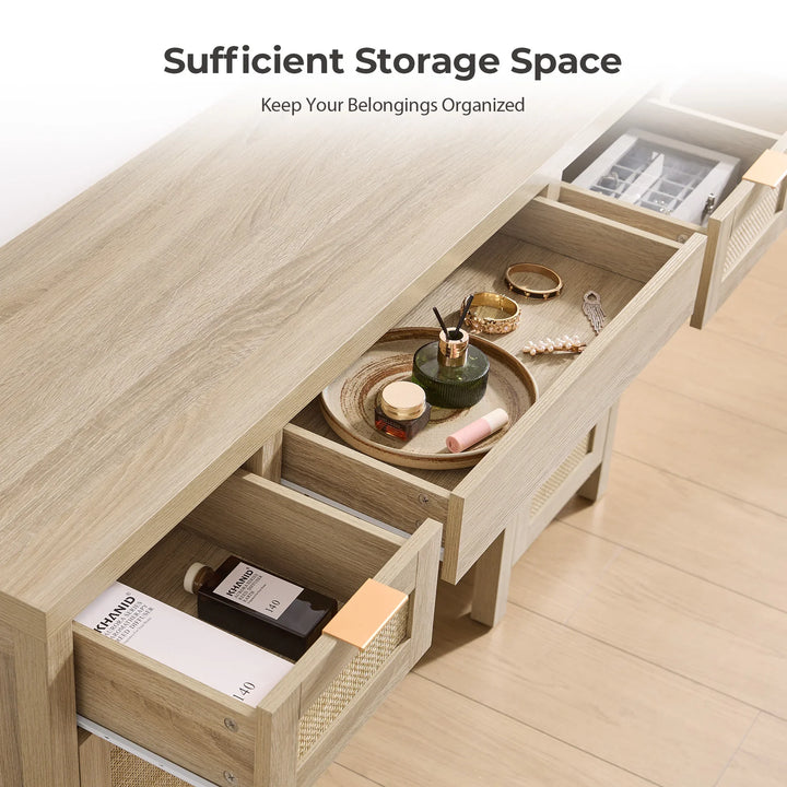 Savanna Makeup Vanity, Wardrobe and Nightstands Set