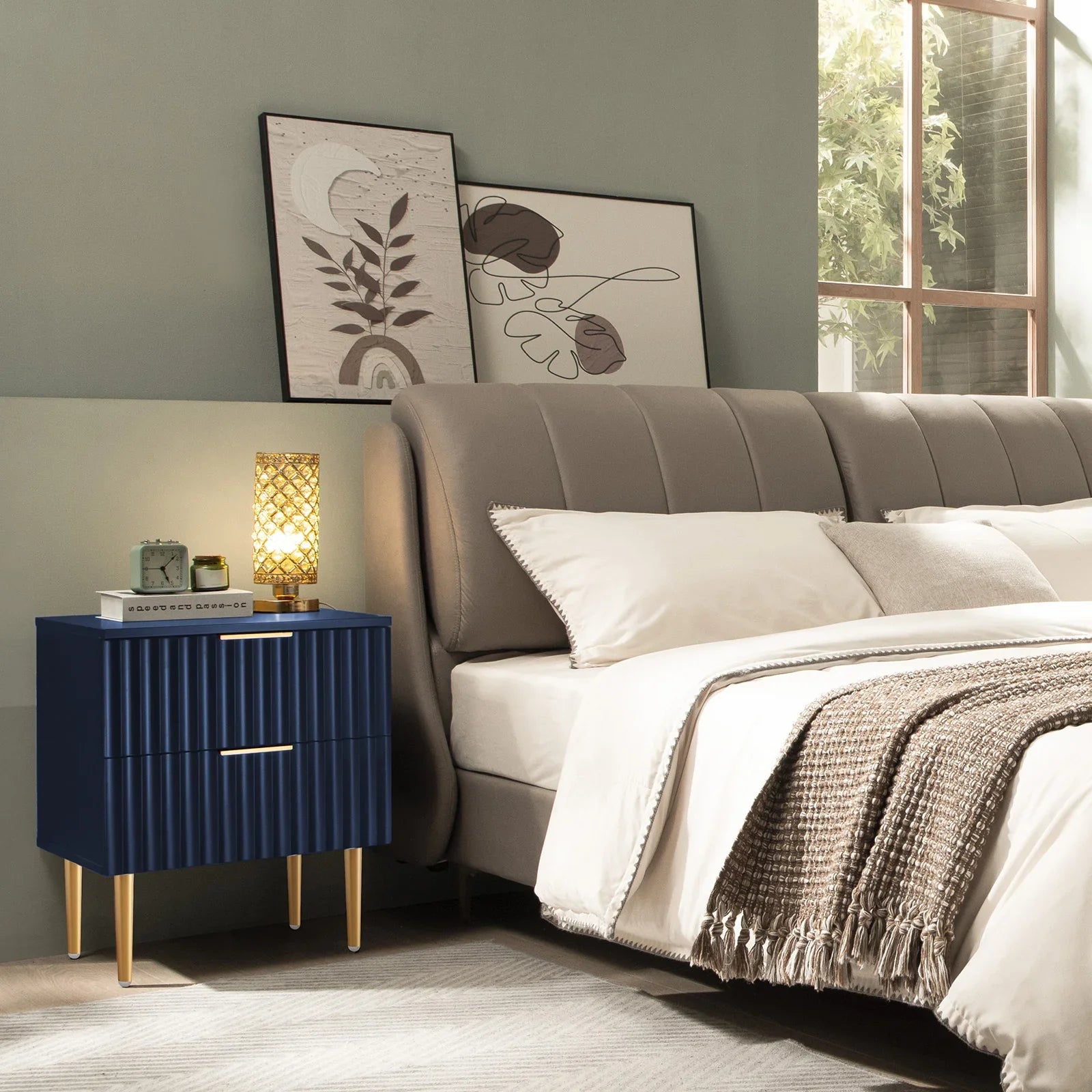 Opus Nightstand with Drawers