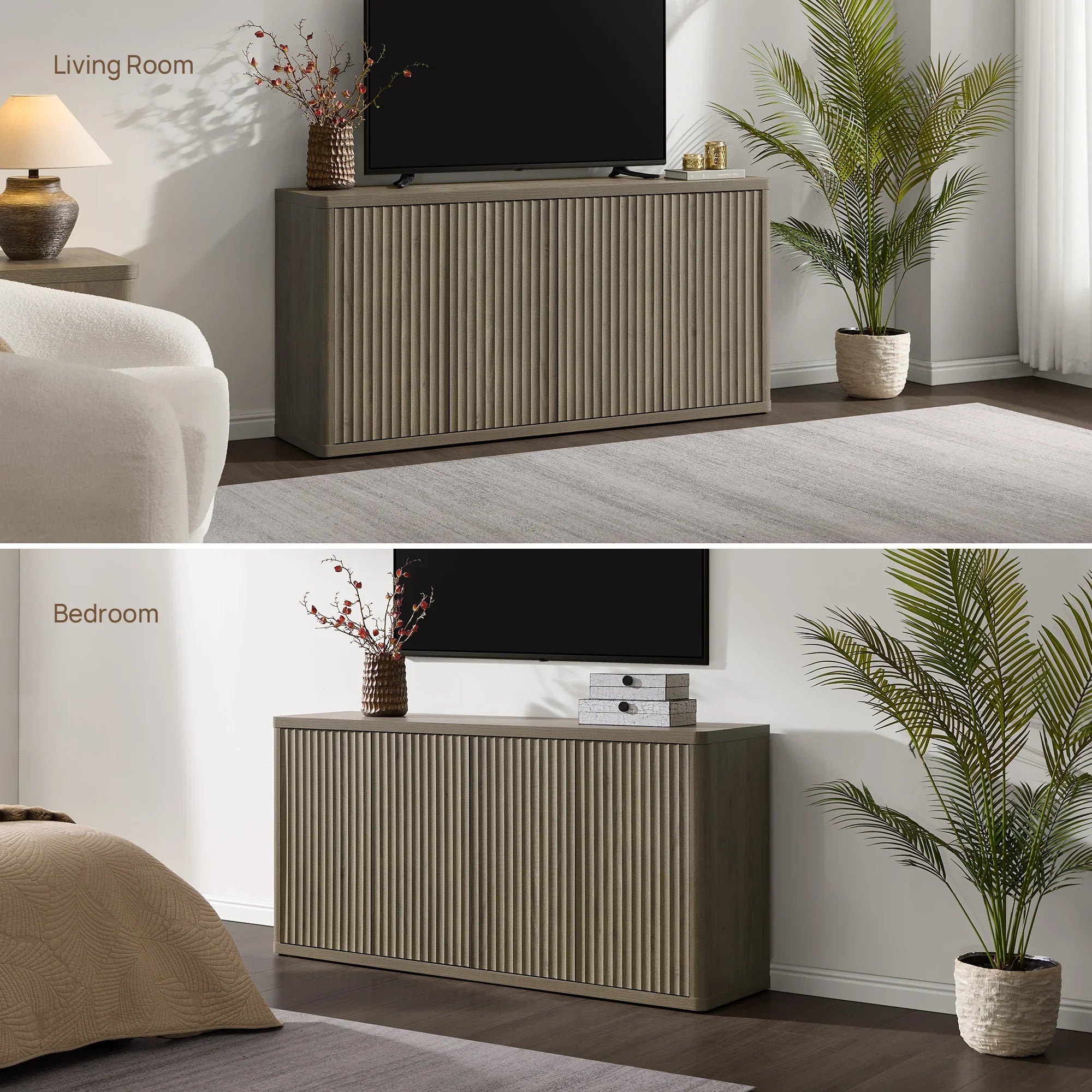 Cas TV Stand with 4 Doors