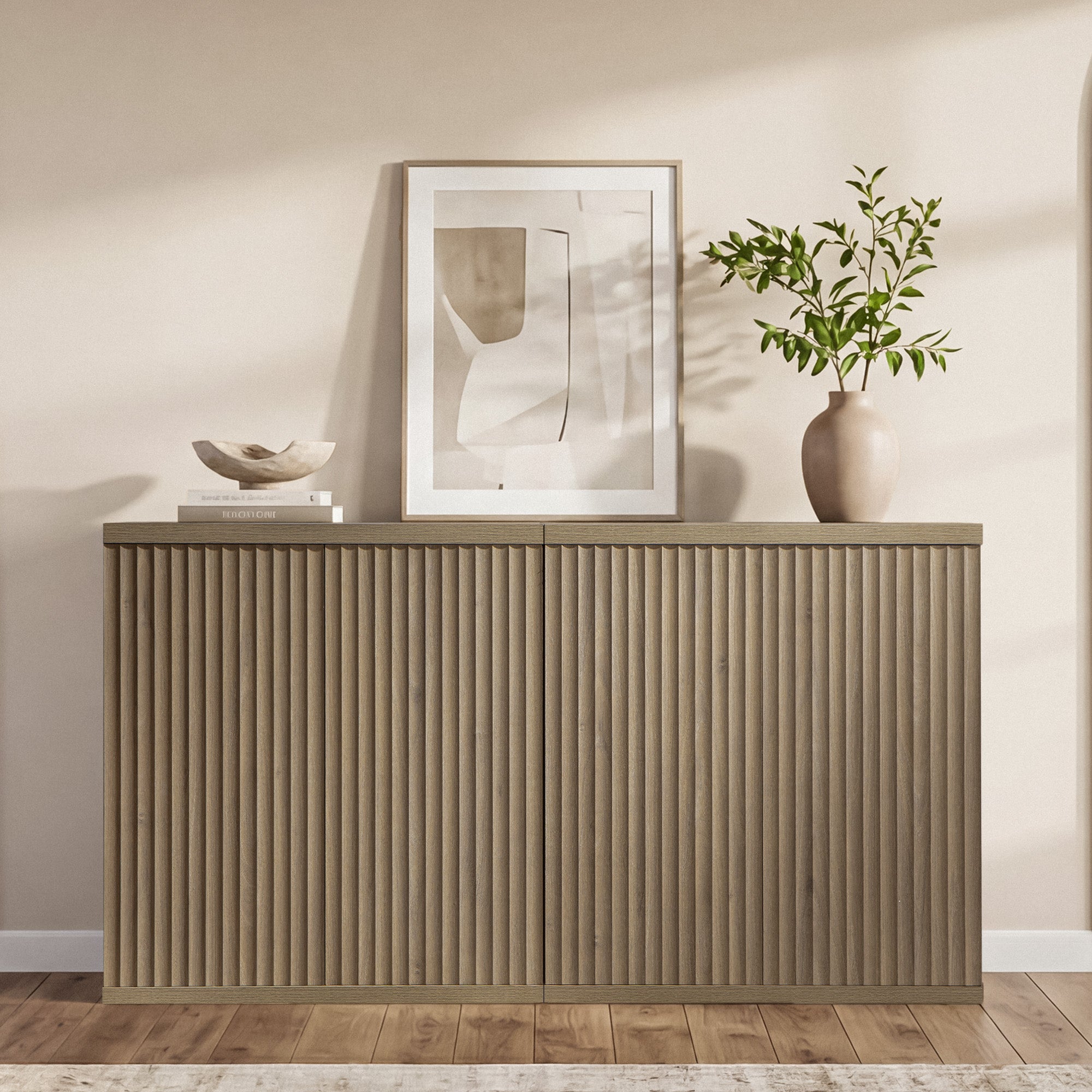 Stria Sideboard Cabinet, Living Room Storage