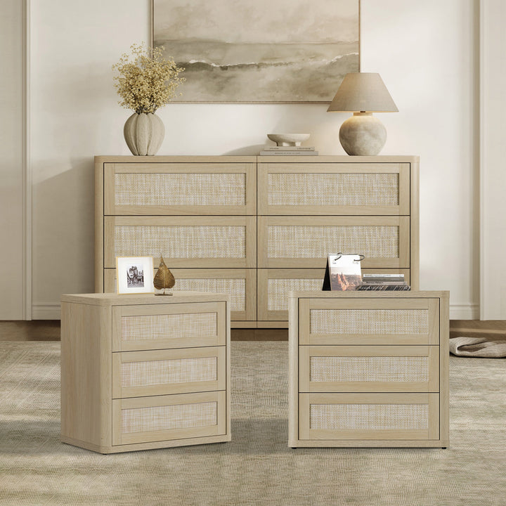 Zura Modular 6-Drawer Dresser and Nightstands Set