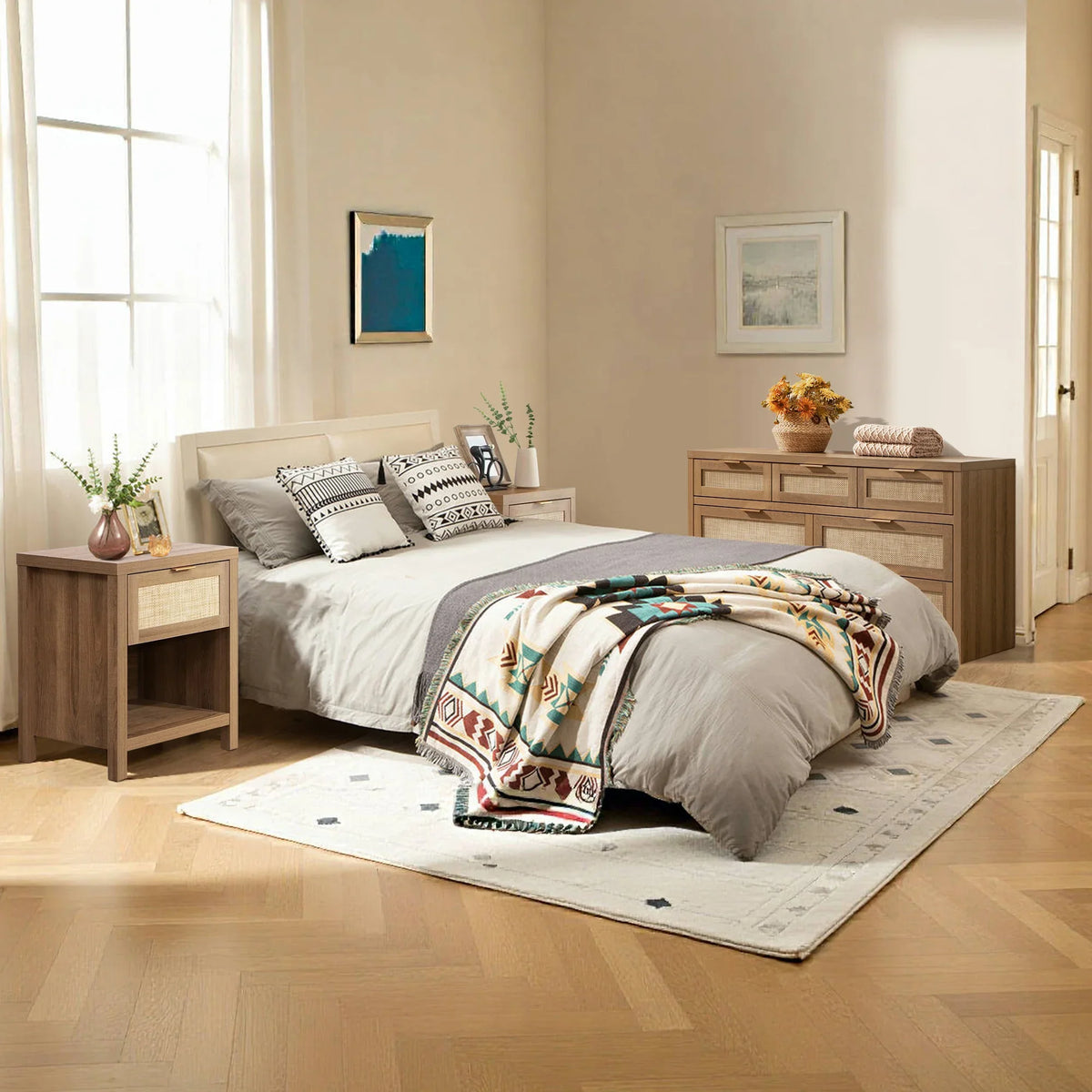 Savanna Nightstand and Dresser Set