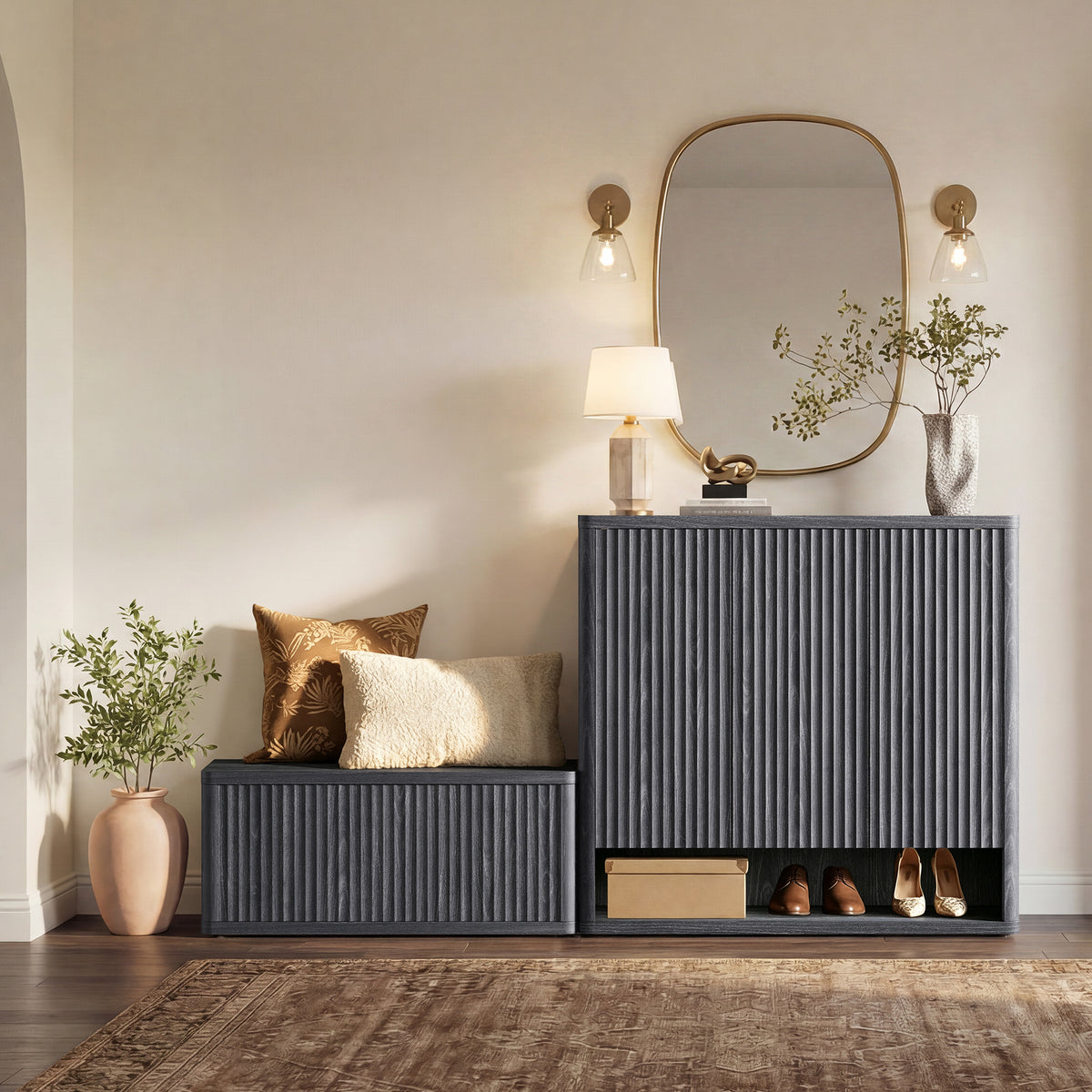 Cas Shoe Storage Cabinet with Doors