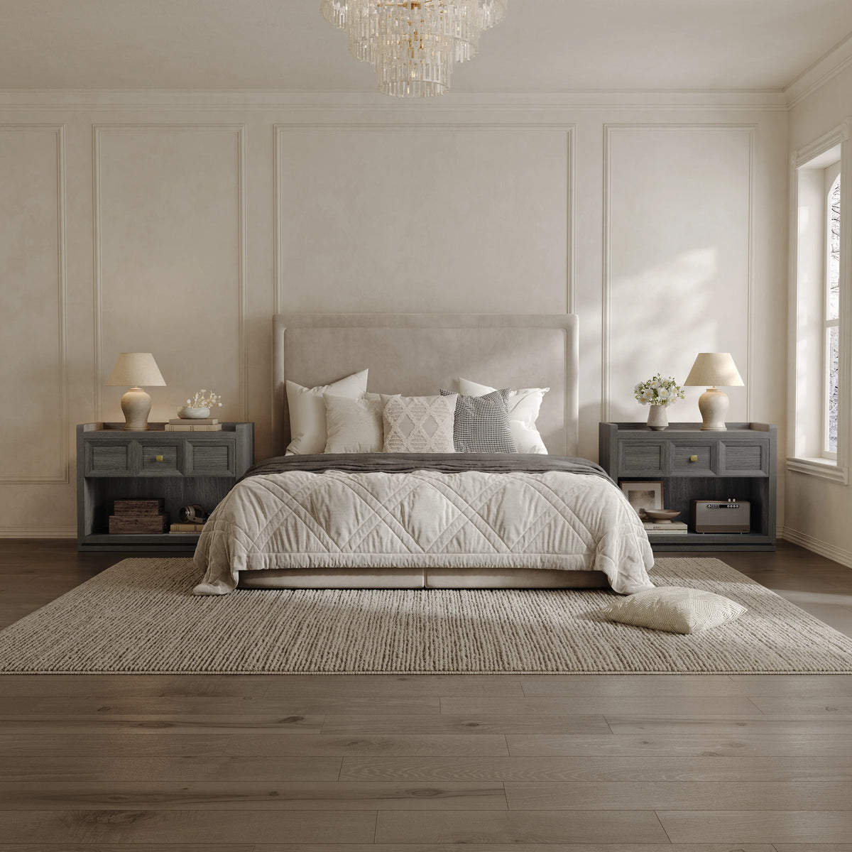 Helio Nightstand, 31 Inch Wide