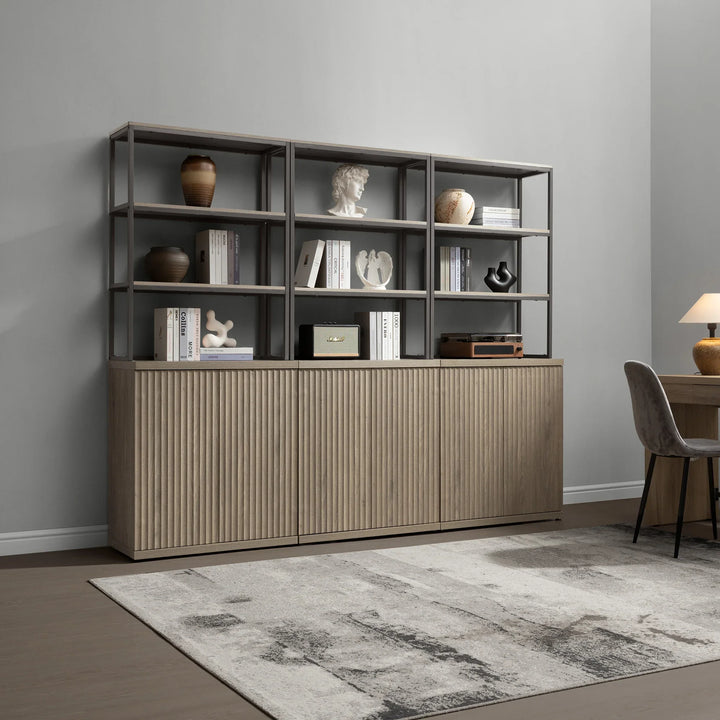 Stria Book Shelf with Doors